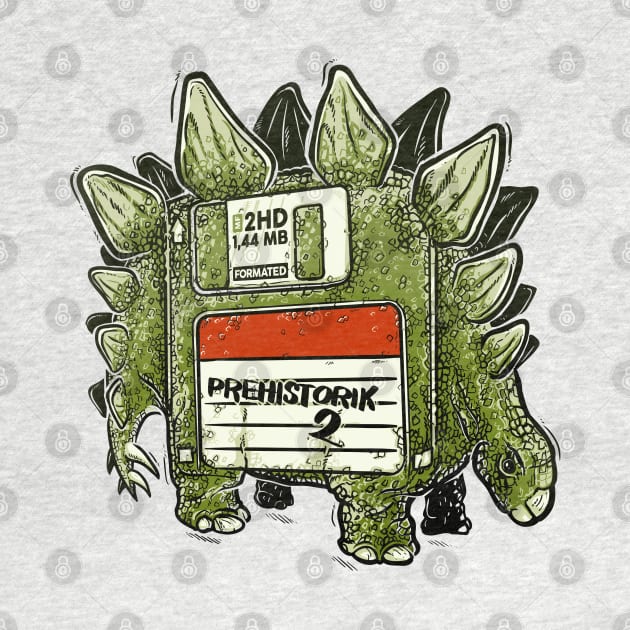 Prehistoric diskette by raxarts